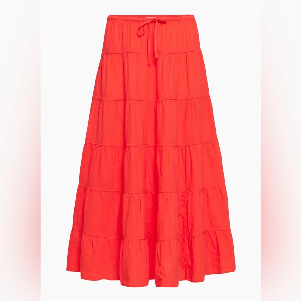 NWOTS Wilfred Bouquet Linen Maxi Skirt Sz M - Picture 3 of 14